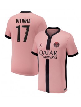 Paris Saint-Germain Vitinha #17 Rezervni Dres 2024-25 Kratak Rukavima